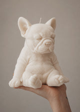 Sitting French Bulldog Candle