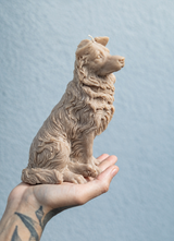 border collie dog candle the artefacts