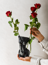'Noir' | Ceramic Flower Vase | Aesthetic Nordic Home Decor