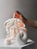 Medusa Bust Candle