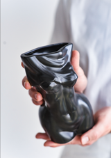 'Noir' | Ceramic Flower Vase | Aesthetic Nordic Home Decor