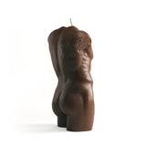 Aesthetics candle body man chocolate