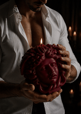 Medusa Bust Candle