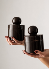 Premium ceramic candle for modern home décor with reusable vessel and signature fragrance.