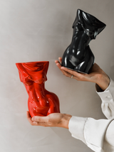 'Noir' | Ceramic Flower Vase | Aesthetic Nordic Home Decor