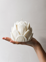 Deluxe Scented Lotus Flower Candle | Extra Large 550g
