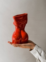 'Scarlet' | Ceramic Flower Vase | Aesthetic Nordic Home Decor