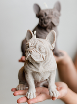 Cute Puppy Dog French Bulldog Candle | Gift for Dog owners