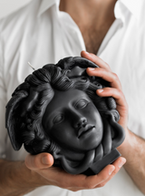 Black Medusa Bust Candle | 1500g Deluxe Scented Home Decor