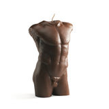 Aesthetics candle body man chocolate
